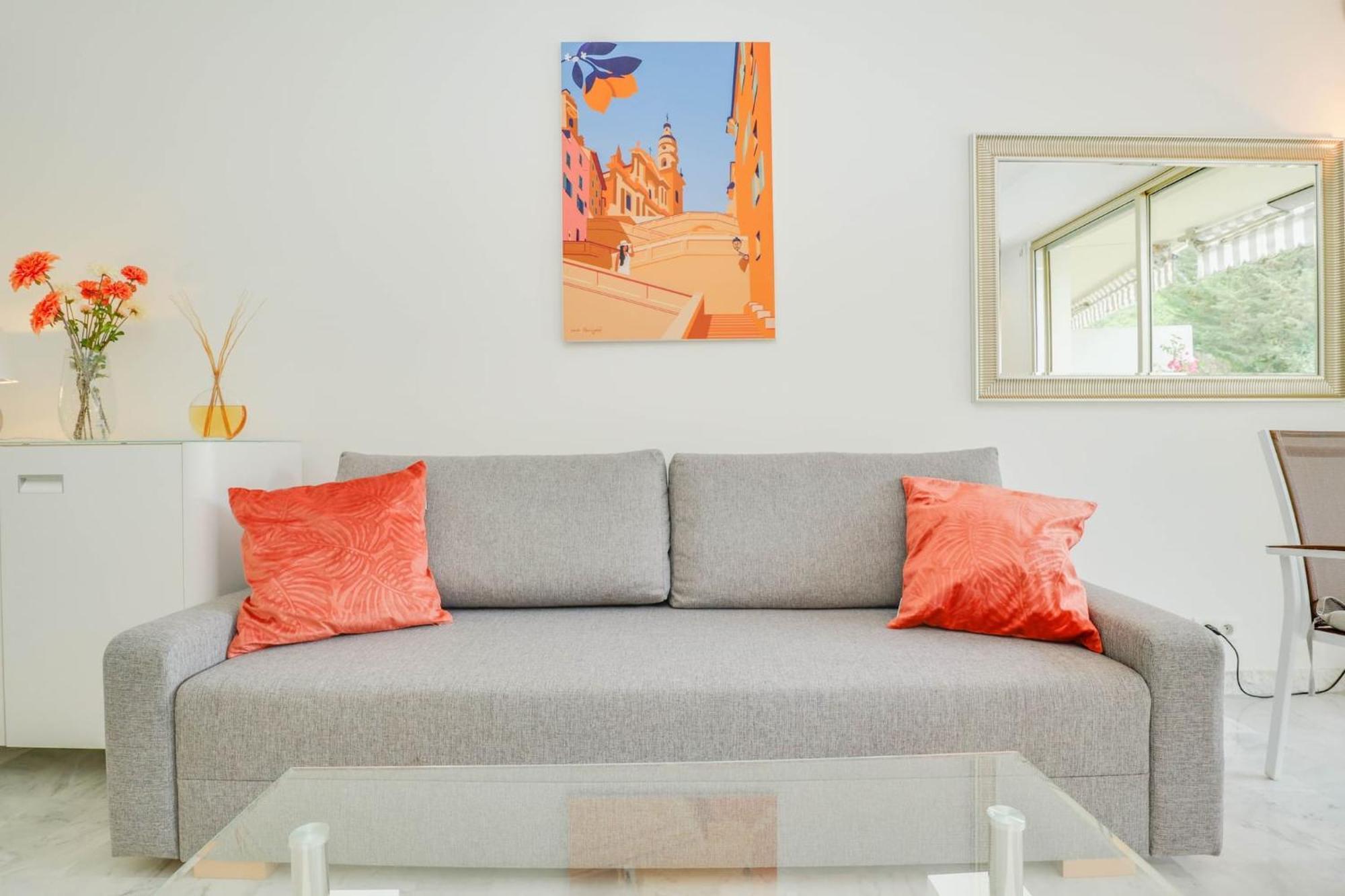 « La Grande Residence » Vue Mer, Piscine Menton Extérieur photo