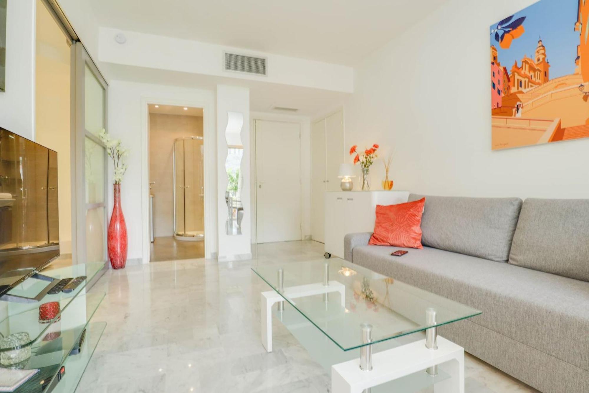 « La Grande Residence » Vue Mer, Piscine Menton Extérieur photo